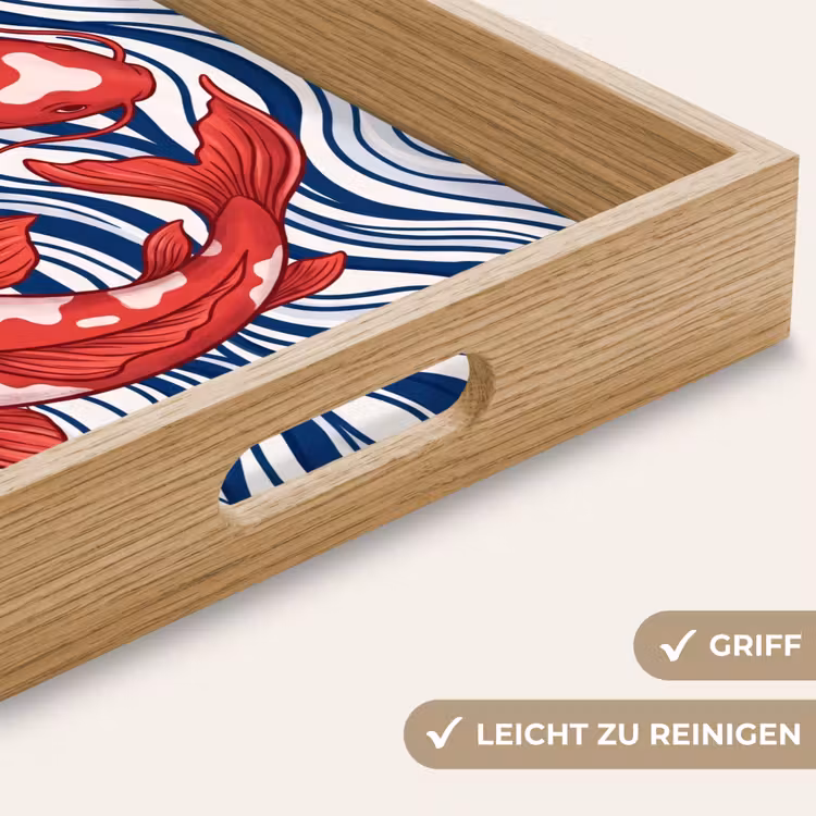 Tablett - Fisch – Wasser – Natur – Illustration – Rot — 8