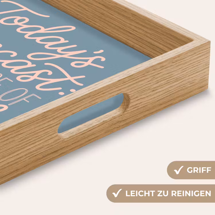 Tablett - Die Wettervorhersage für heute – Cocktails – Blau — 8