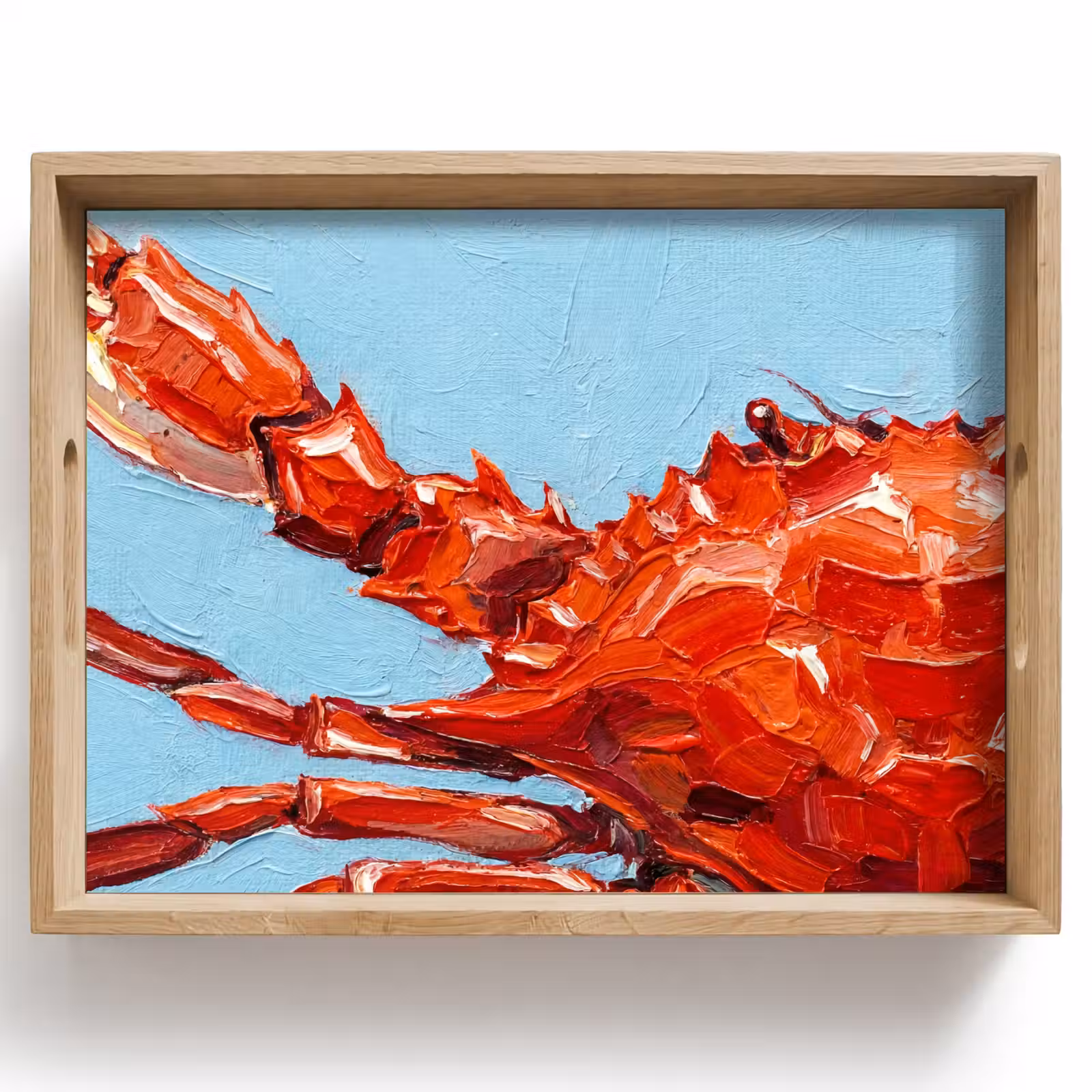 Tablett - Krabbe – Meer – Tiere – Abstrakt – Rot — 1