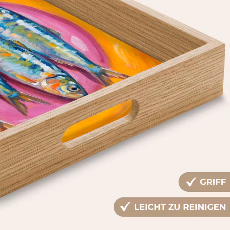 Tablett - Fisch – Vier – Essen – Modern – Farbenfroh — 8
