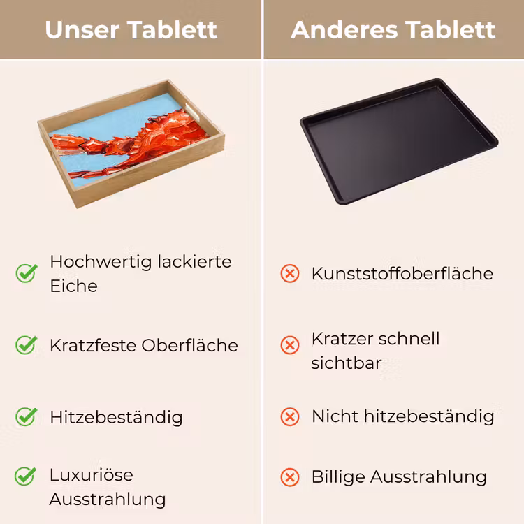 Tablett - Krabbe – Meer – Tiere – Abstrakt – Rot — 9