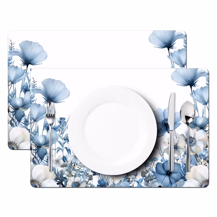 Tischset - Aquarell Himmel aus Blautönen - 6 Stück — 2