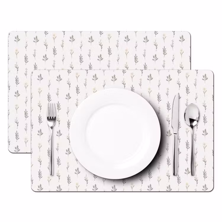 Tischset - Florales Muster - 6 Stück — 2