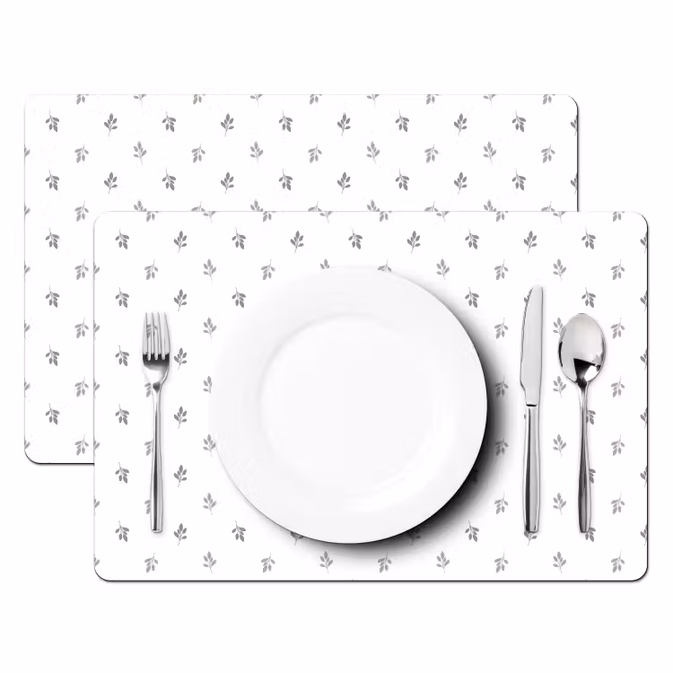 Tischset - Minimalistische Laubdrucke - 6 Stück — 2