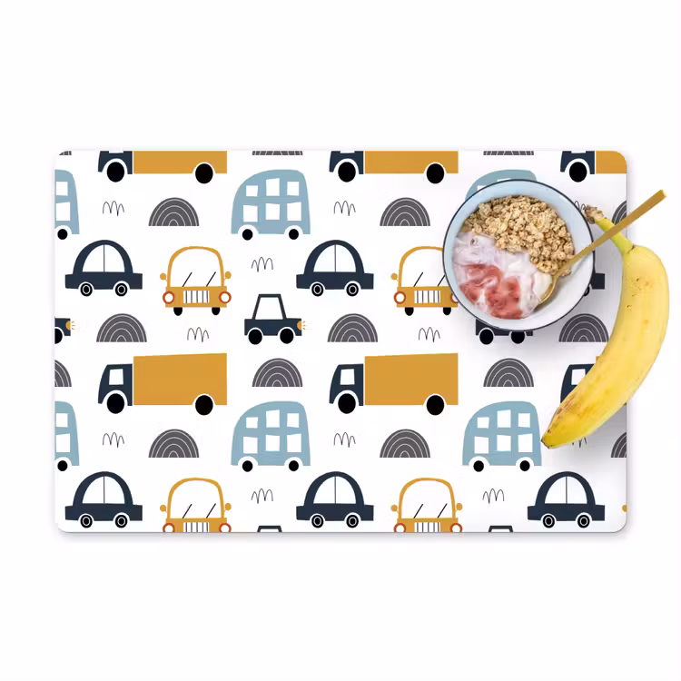 Tischset - Auto - Kinder - Lastwagen - Muster - 6 Stück — 1