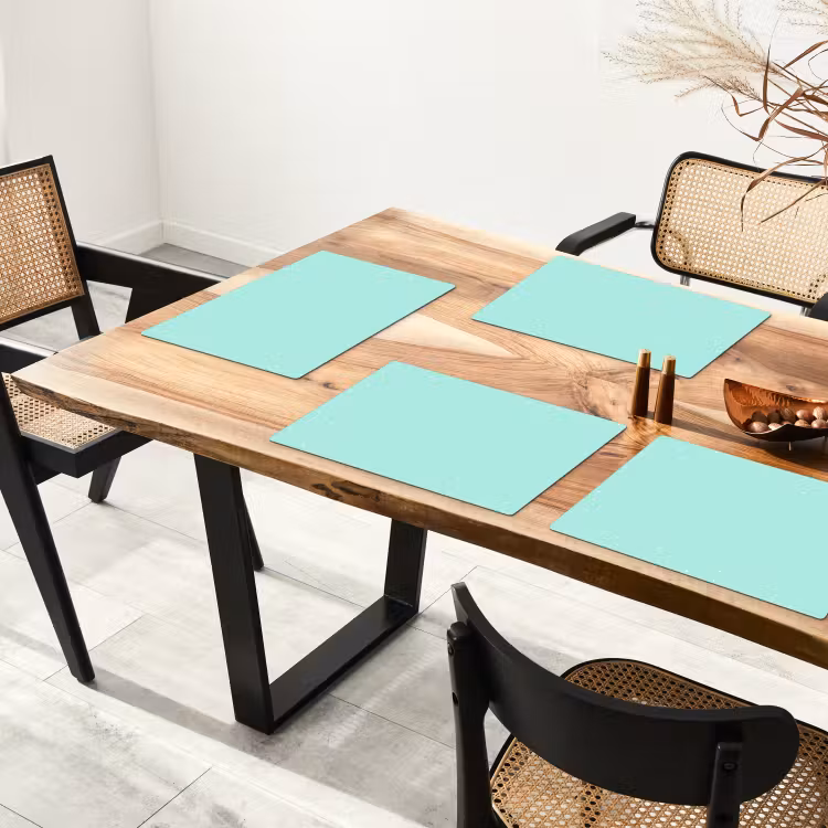 Tischset - Blau - Grün - Pastell - Tupfen - 6 Stück — 4