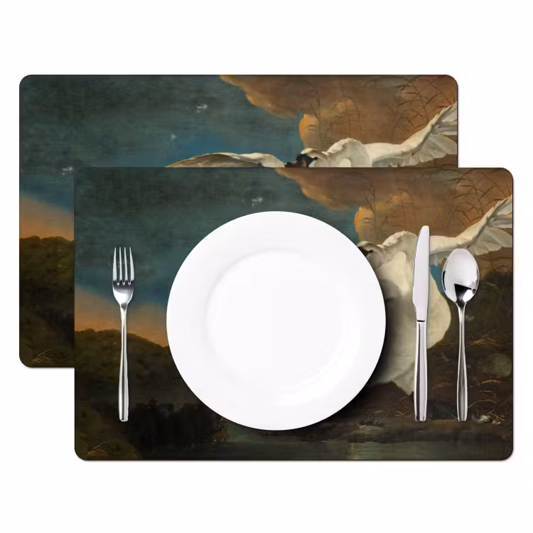 Tischset - Der bedrohte Schwan - 6 Stück — 2