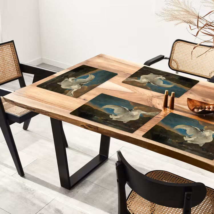 Tischset - Der bedrohte Schwan - 6 Stück — 4