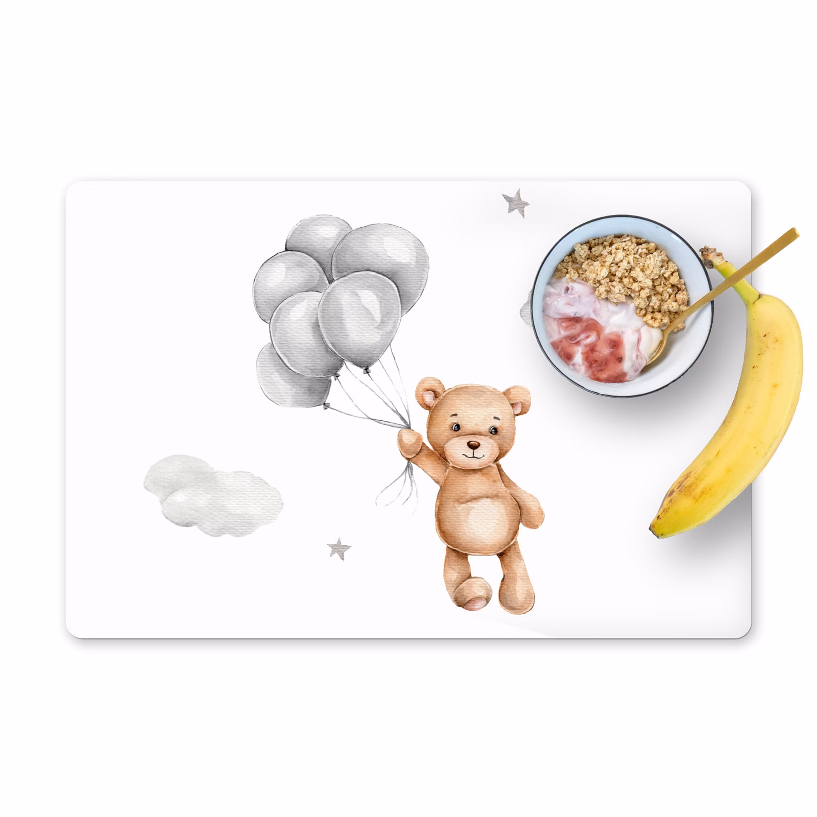 Tischset - 6 Stück - Bär - Luftballon - Sterne - Kinder - 6 Stück — 1