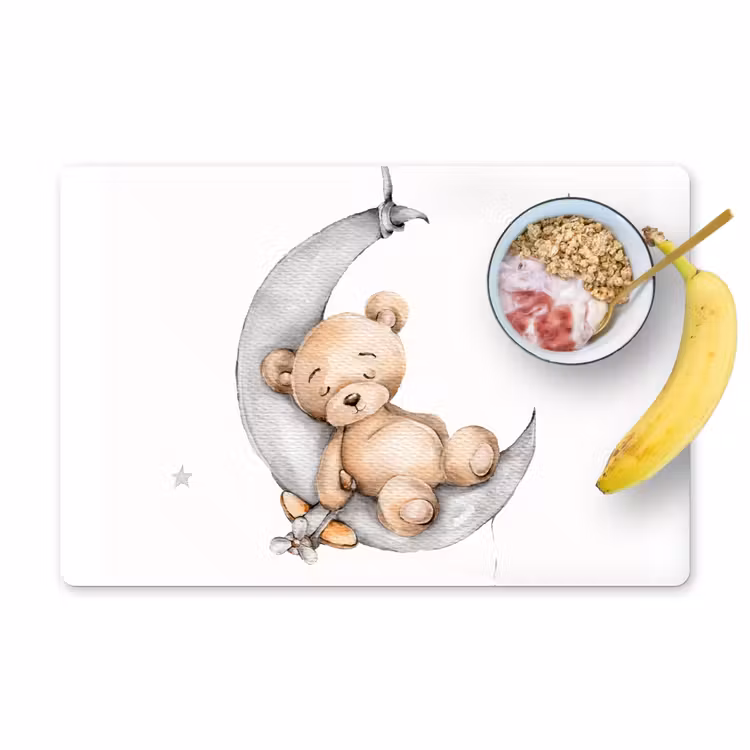 Tischset - 6 Stück - Bär - Mond - Sterne - Kinder - 6 Stück — 1