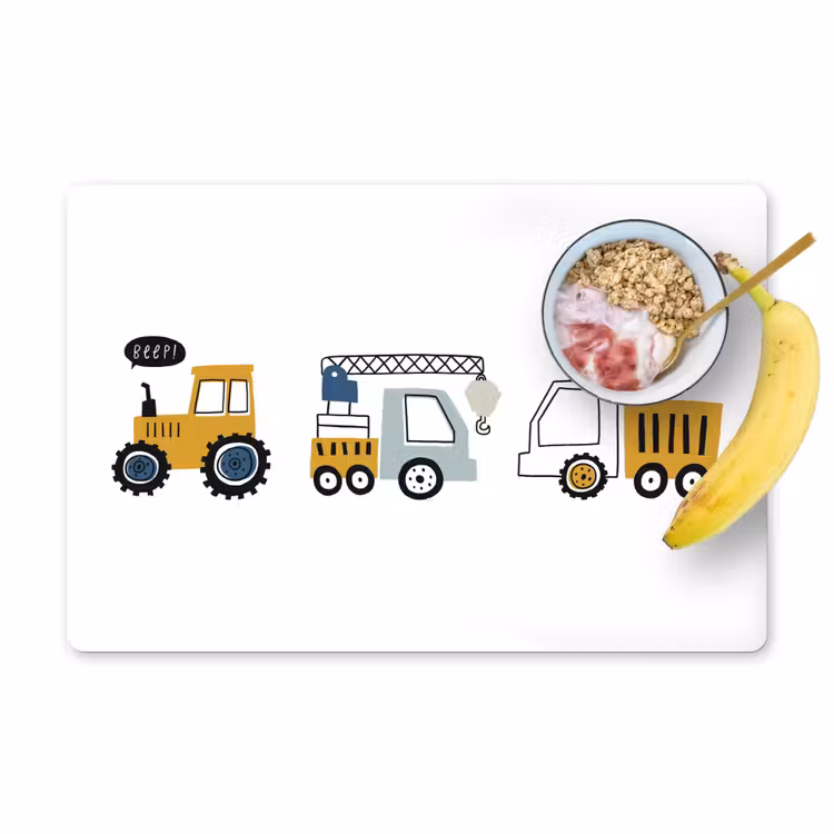 Tischset - 6 Stück - Fahrzeuge - Kinder - Traktor - 6 Stück — 1
