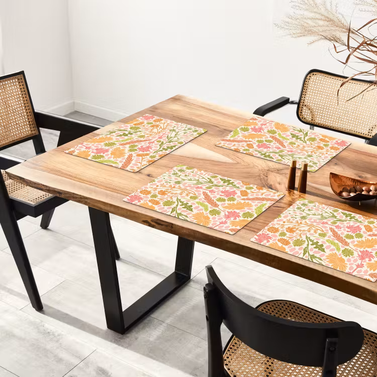 Tischset - Florale Opulenz in Pastell - 6 Stück — 4