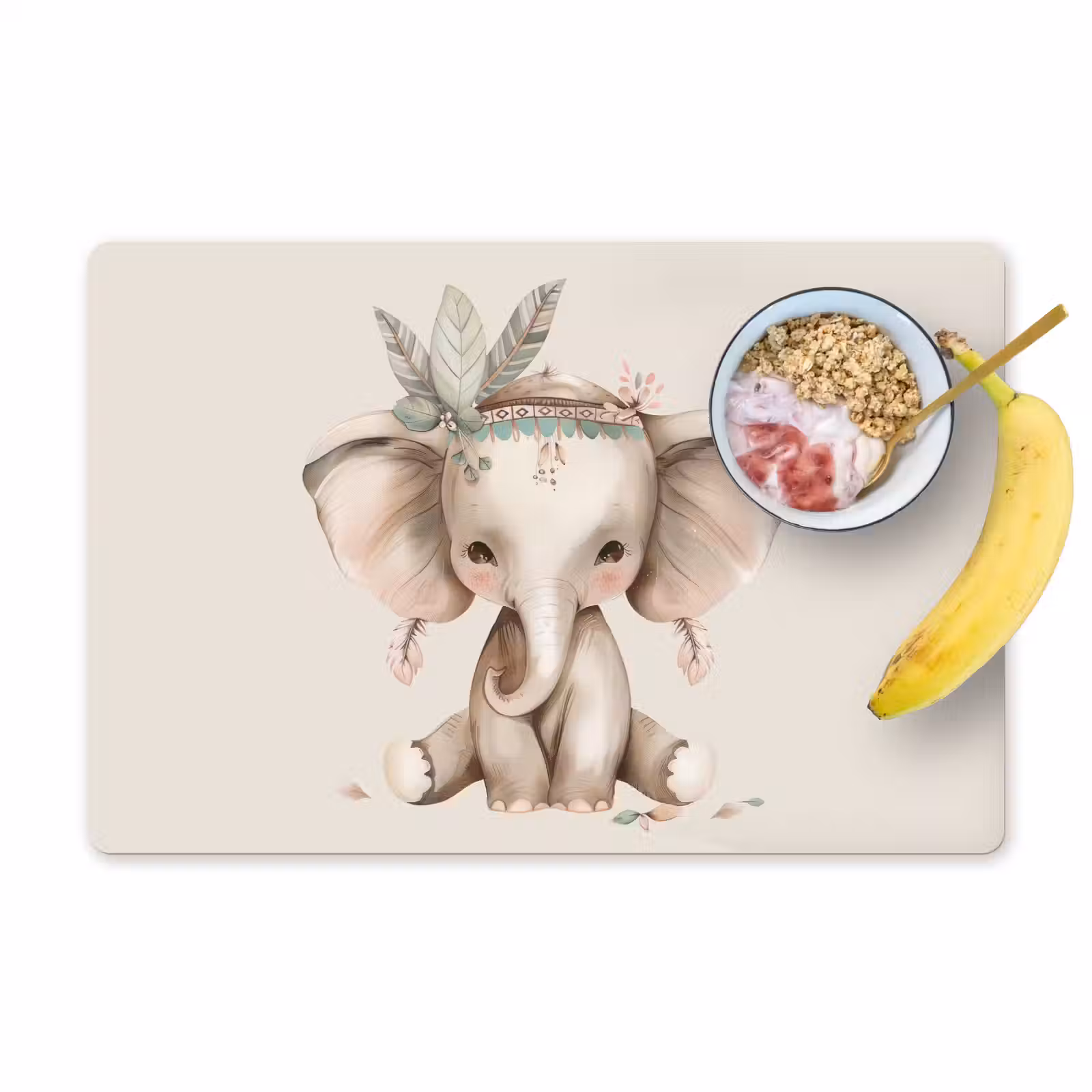 Tischset - 6 Stück - Elefant - Bohème - Tiere - Boho - 6 Stück — 1