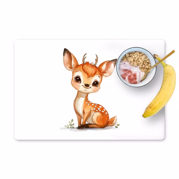 Tischset - 6 Stück - Hirsche - Baby - Tiere - 6 Stück — 1