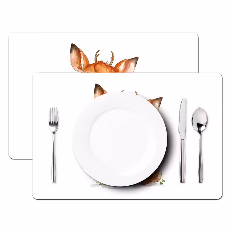 Tischset - 6 Stück - Hirsche - Baby - Tiere - 6 Stück — 2