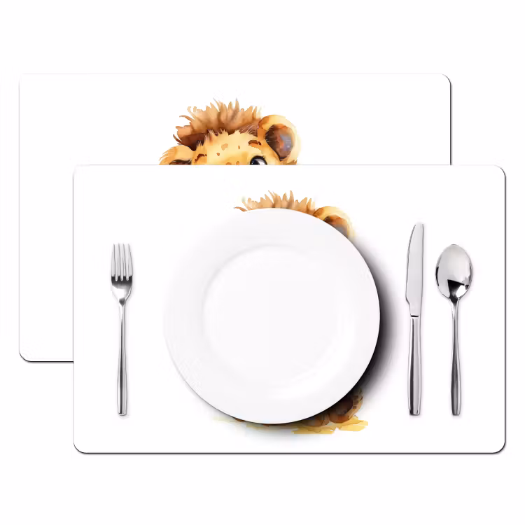 Tischset - 6 Stück - Löwe - Tierbaby - 6 Stück — 2