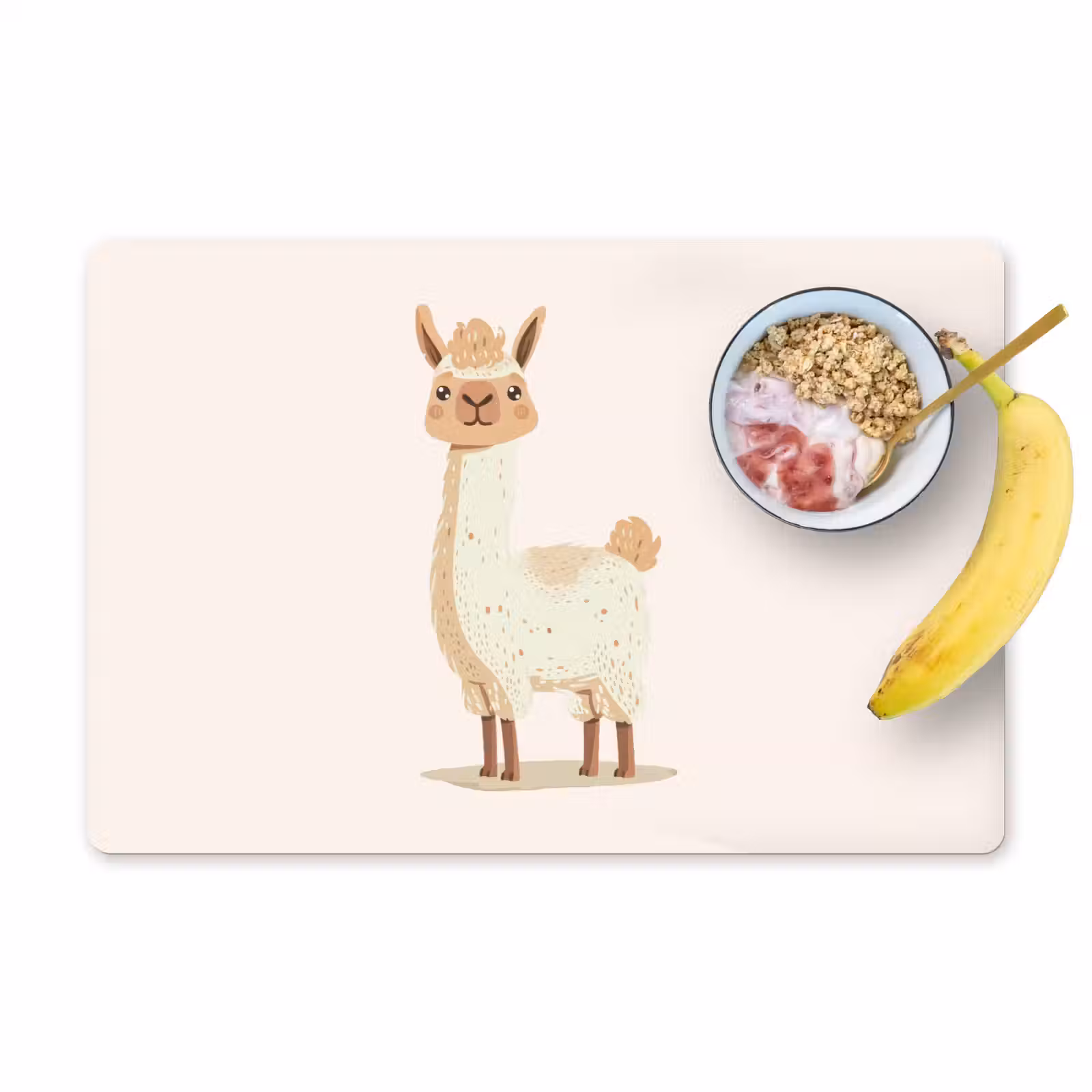 Tischset - 6 Stück - Lama - Tiere - Bauernhof - Pastell - 6 Stück — 1