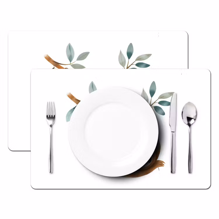 Tischset - 6 Stück - Faultier - Tier - Dschungeltiere - 6 Stück — 2