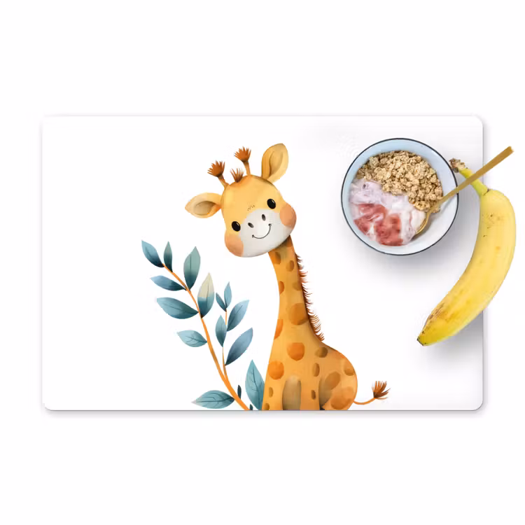 Tischset - 6 Stück - Giraffe - Tier - Wilde Tiere - 6 Stück — 1