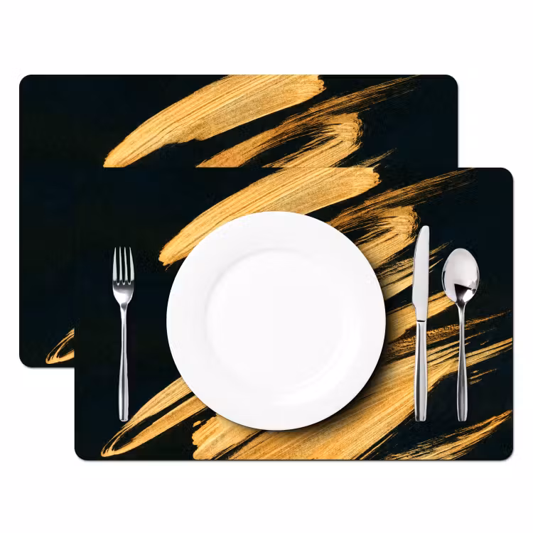 Tischset - Goldene Zephyr-Striche - 6 Stück — 2