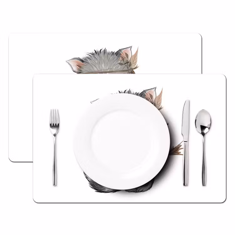 Tischset - 6 Stück - Waschbär - Tier - Waldtiere - 6 Stück — 2