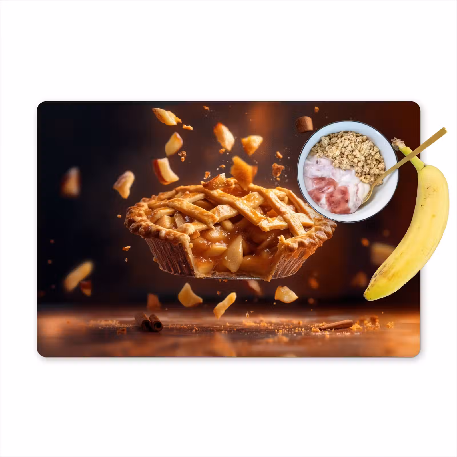 Tischset - Apfel - Kuchen - Heiß - Essen - 6 Stück — 1