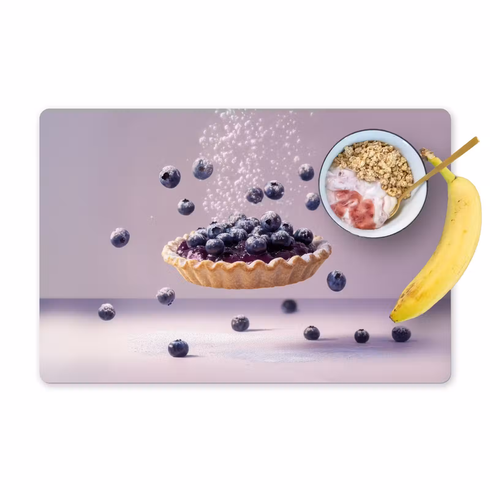 Tischset - Lebensmittel - Torte - Beeren - Blau - 6 Stück — 1