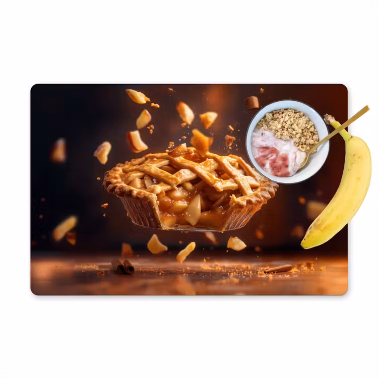 Tischset - Apfel - Kuchen - Heiß - Essen - 6 Stück — 1