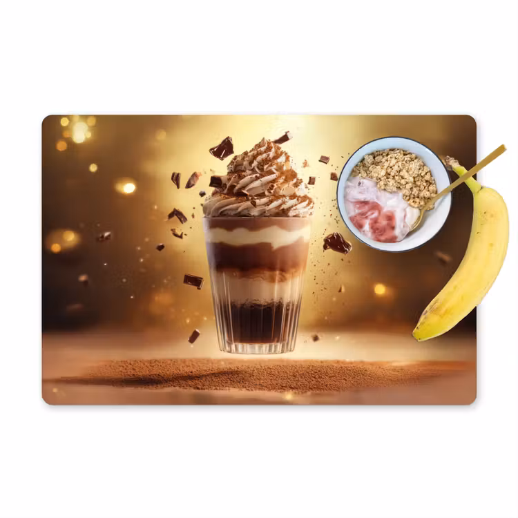 Tischset - Dessert - Schokolade - Süß - Lebensmittel - 6 Stück — 1