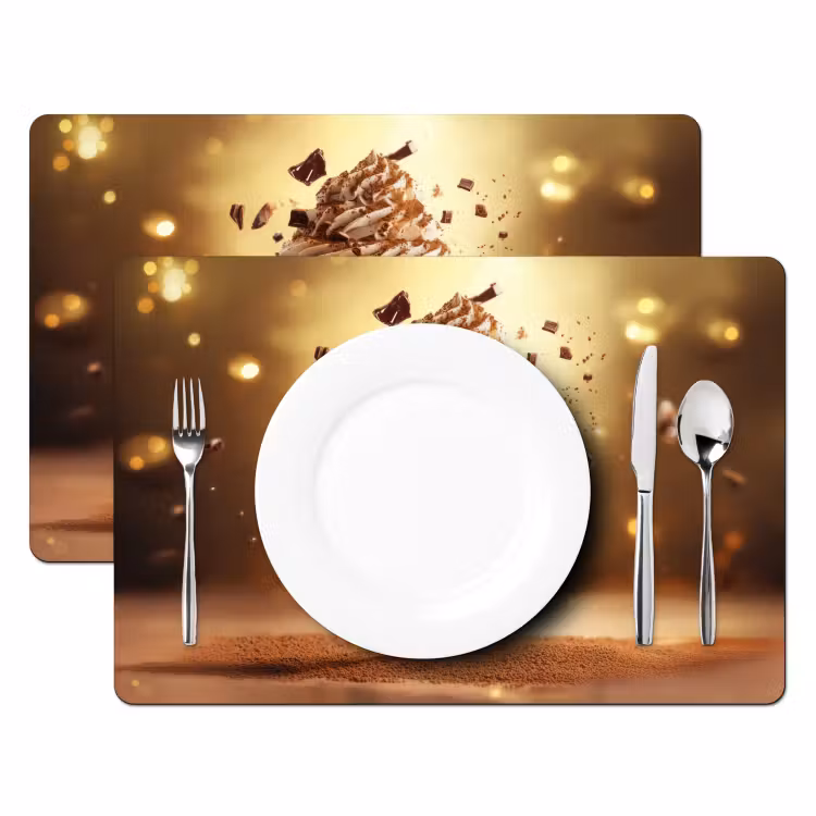 Tischset - Dessert - Schokolade - Süß - Lebensmittel - 6 Stück — 2
