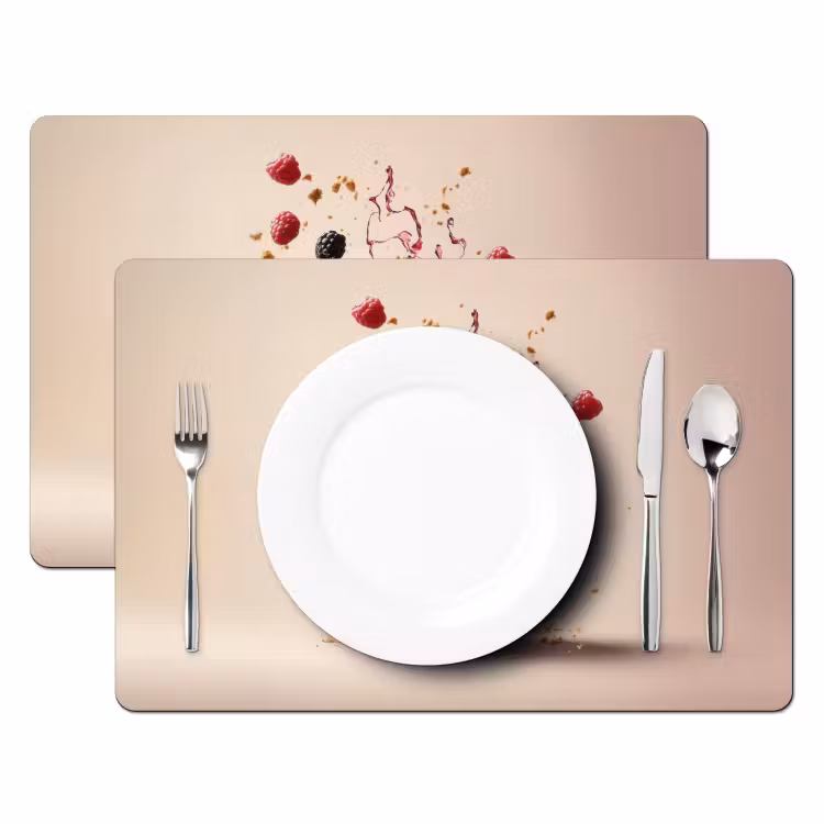 Tischset - Käsekuchen - Essen - Rosa - Torte - 6 Stück — 2