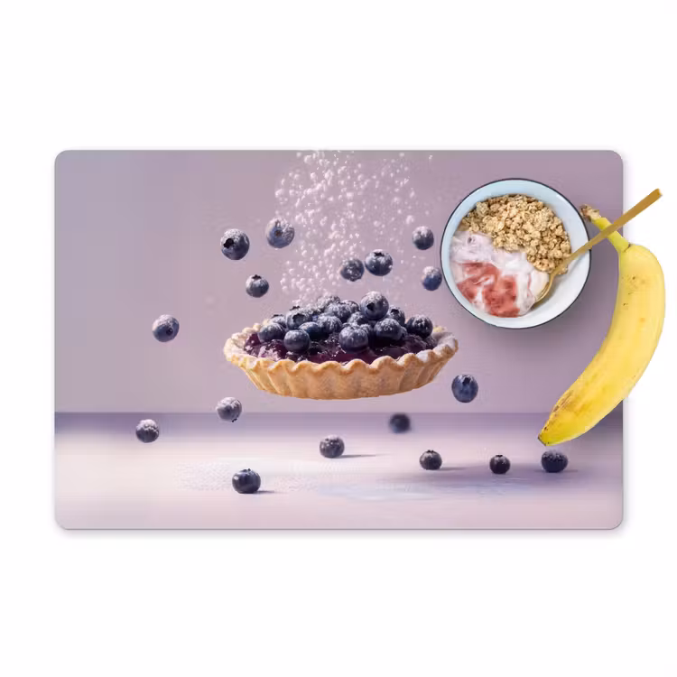Tischset - Lebensmittel - Torte - Beeren - Blau - 6 Stück — 1