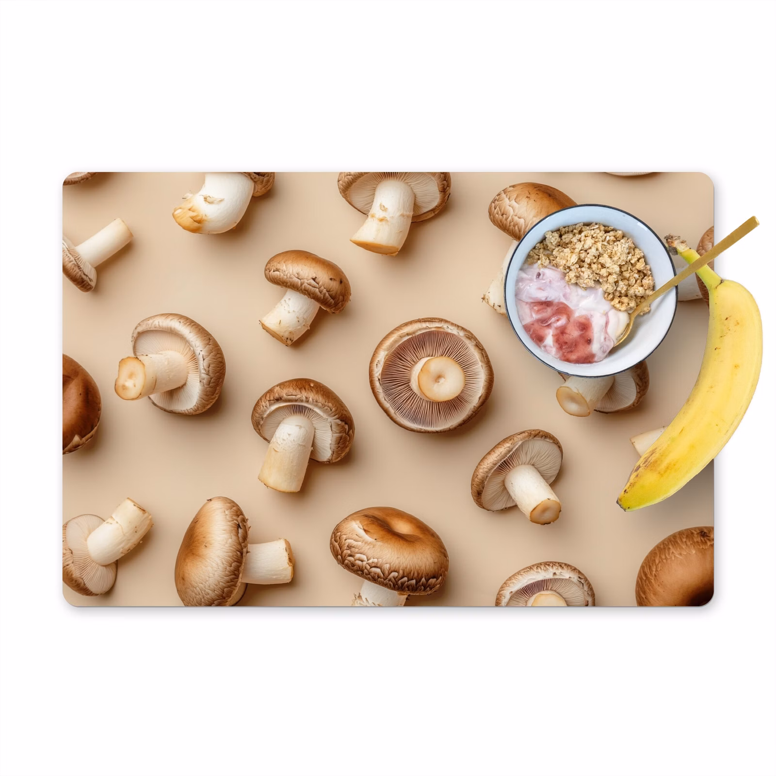Tischset - Kastanienpilze - Beige - 6 Stück — 1