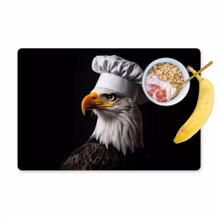 Tischset - Adler - Amerika - Kochmütze - Vogel - Cool — 1