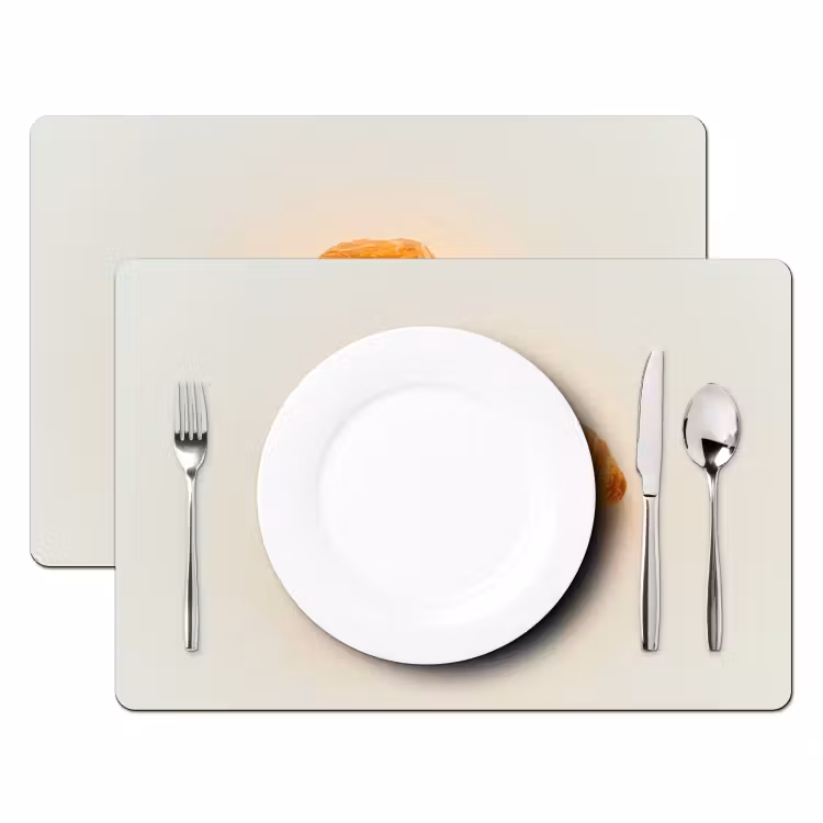 Tischset - Croissant - Brot - Beige - 6 Stück — 2