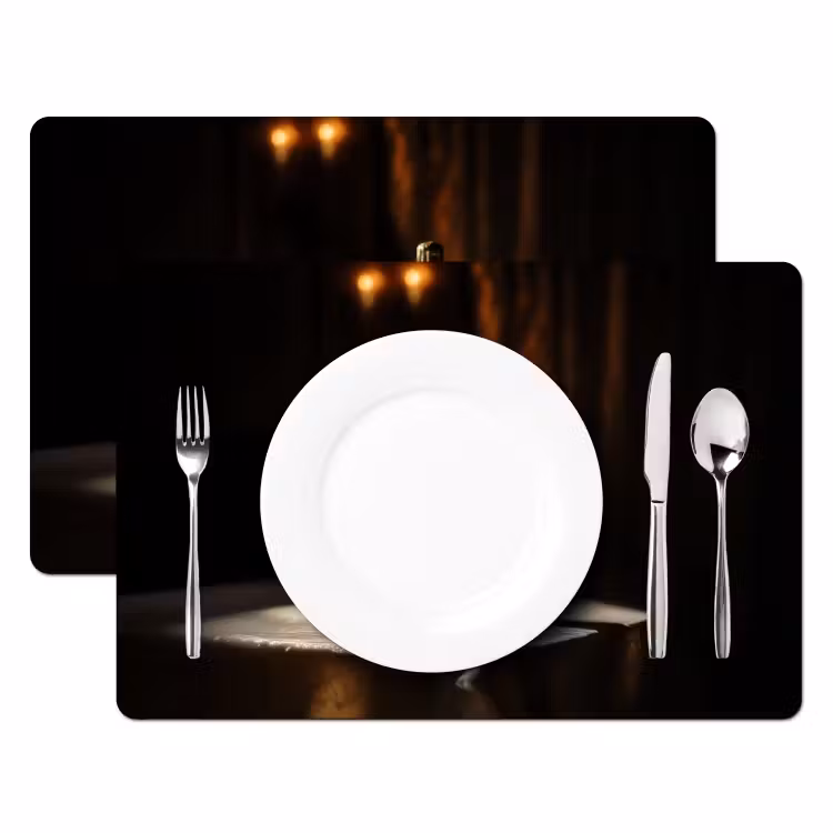 Tischset - Prosecco - Seifenblasen - Atmosphäre - Schnaps - 6 Stück — 2