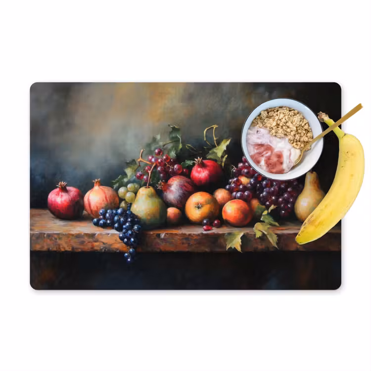 Tischset - Rustikal - Stilleben - Obst - 6 Stück — 1