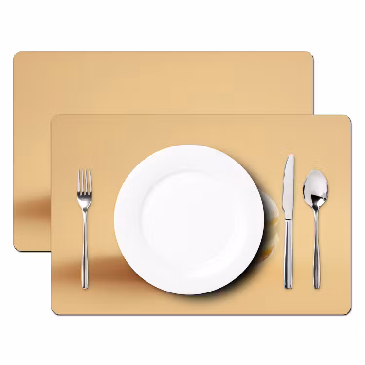 Tischset - Donut - Cremig - Puderzucker - Beige - 6 Stück — 2