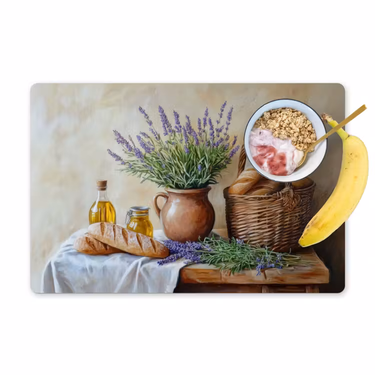 Tischset - Lavendel - Brot - Stilleben - 6 Stück — 1