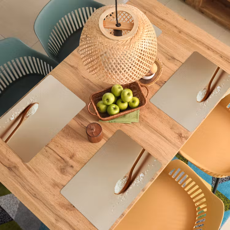 Tischset - Löffel - Reis - Holz - Beige - 6 Stück — 3