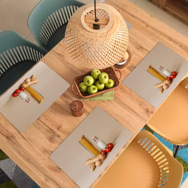 Tischset - Spaghetti - Milch - Tomaten - Eier - Brot - 6 Stück — 3
