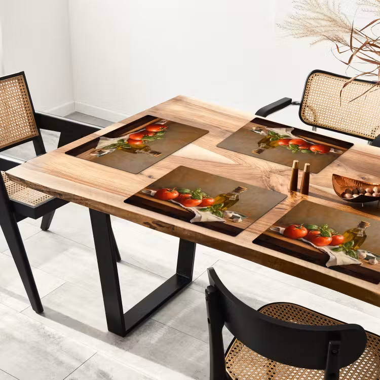 Tischset - Tomaten - Olivenöl - Stilleben - 6 Stück — 4