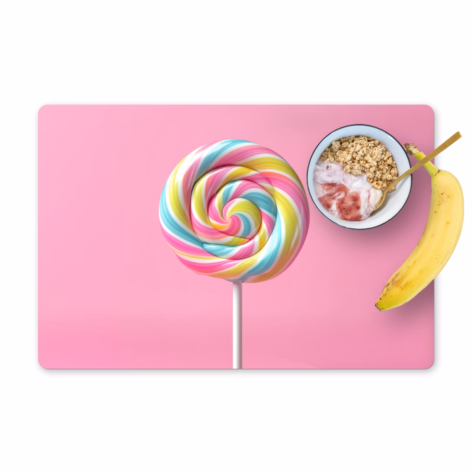 Tischset - Lollipop - Rosa - Süßigkeit - Süß - 6 Stück — 1