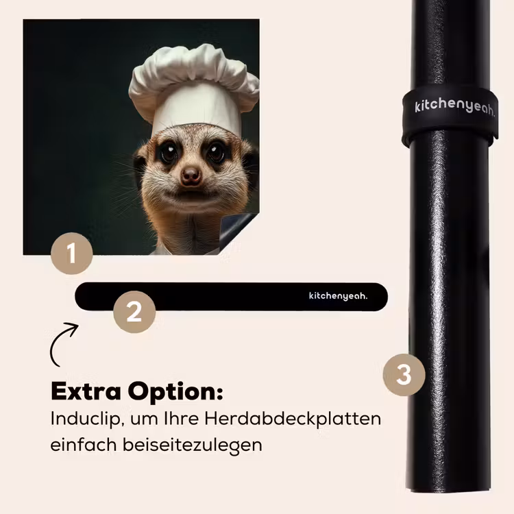 Herdabdeckplatte - Tier - Koch - Erdmännchen — 8