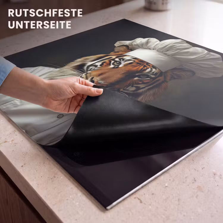Herdabdeckplatte - Tiger - Kochbekleidung - Braun — 6