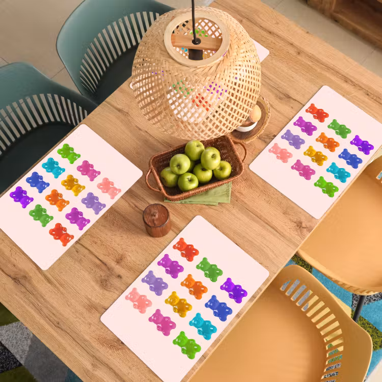 Tischset - Bär - Bunt - Bonbon - 6 Stück — 3