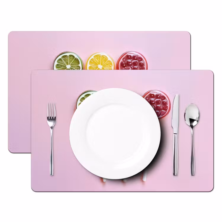 Tischset - Lollipop - Bonbon - Zitrusfrucht - 6 Stück — 2