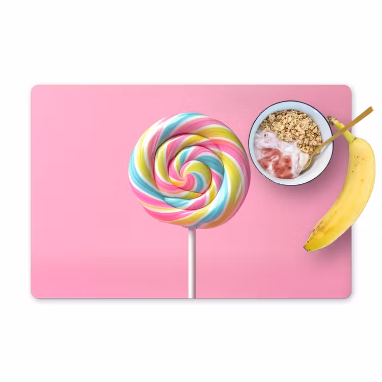 Tischset - Lollipop - Rosa - Süßigkeit - Süß - 6 Stück — 1