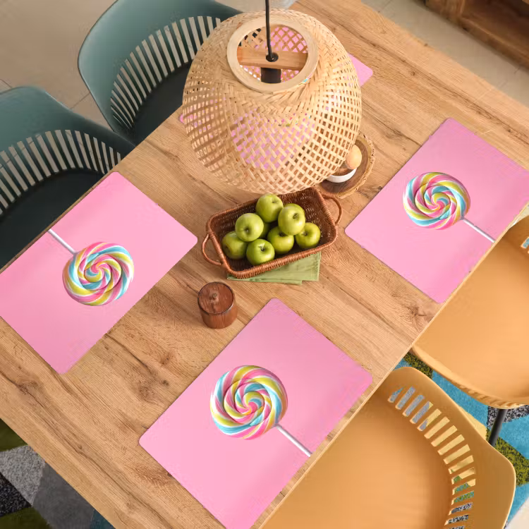 Tischset - Lollipop - Rosa - Süßigkeit - Süß - 6 Stück — 3