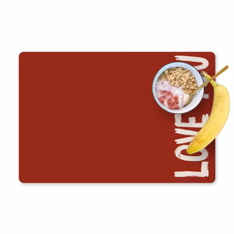 Tischset - Schräg - Loveyou - Rot - 6 Stück — 1